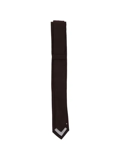 Eleventy Pointed-tip Tie In Brown