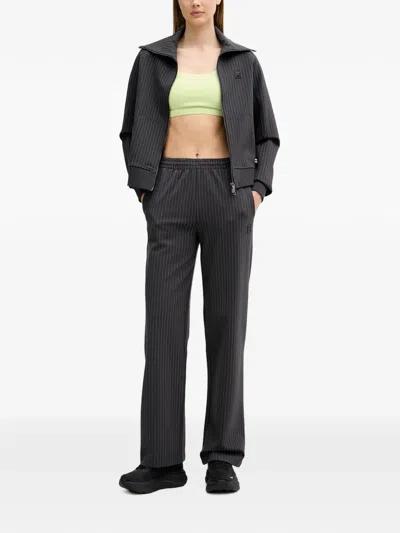 Fila Pinstripe-pattern Track Pants In Grey