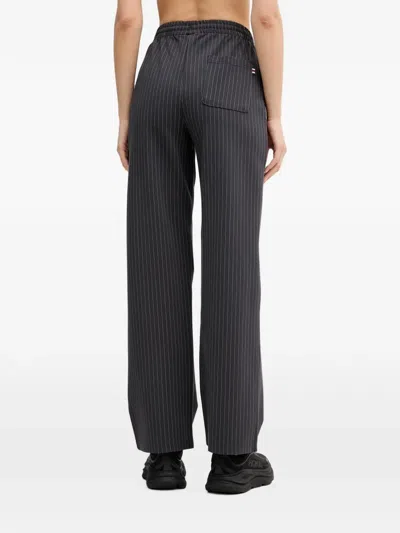 Fila Pinstripe-pattern Track Pants In Grey