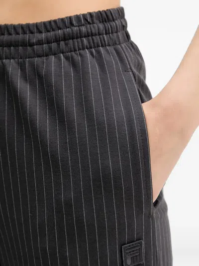 Fila Pinstripe-pattern Track Pants In Grey