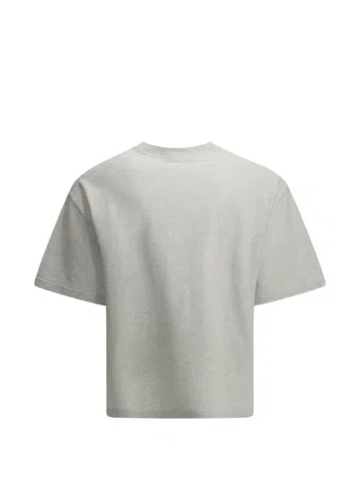 Jacquemus Logo-patch T-shirt In Grey