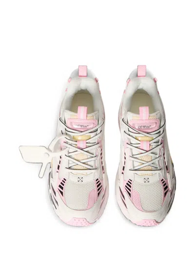 Off-white Be Right Back Layered Design Mesh Sneakers In White
