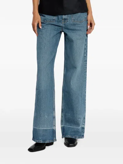 Samsoe & Samsoe Sarebecca Patch-pocket Jeans In Blue