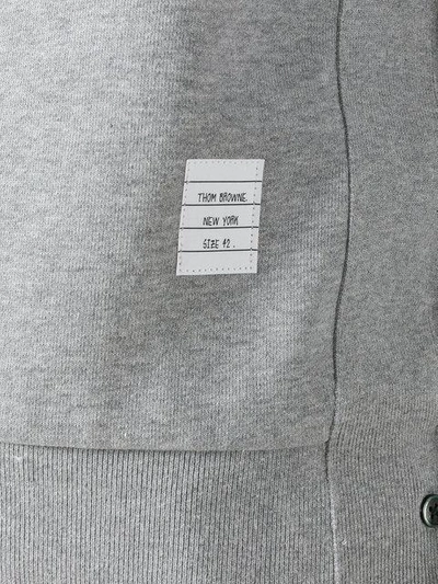 Thom Browne Womens Classic Sweatshirt In Classic Loop With Engineered 4 Bar In Grey