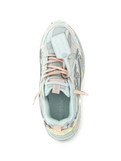 Off-white Layered Technical Mesh Sneakers In Blue