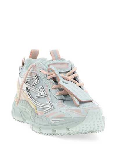 Off-white Layered Technical Mesh Sneakers In Blue