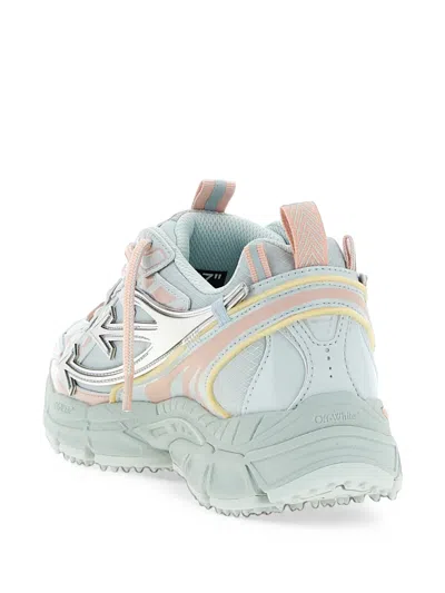 Off-white Layered Technical Mesh Sneakers In Blue