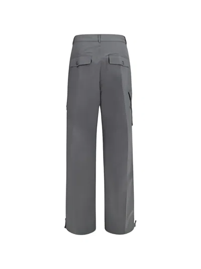 Ganni Patch-pocket Cargo Pants In Grey