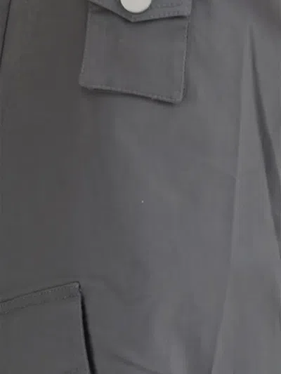 Ganni Patch-pocket Cargo Pants In Grey