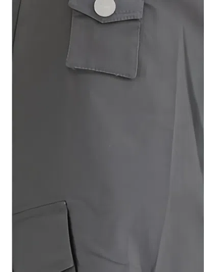 Ganni Patch-pocket Cargo Pants In Grey