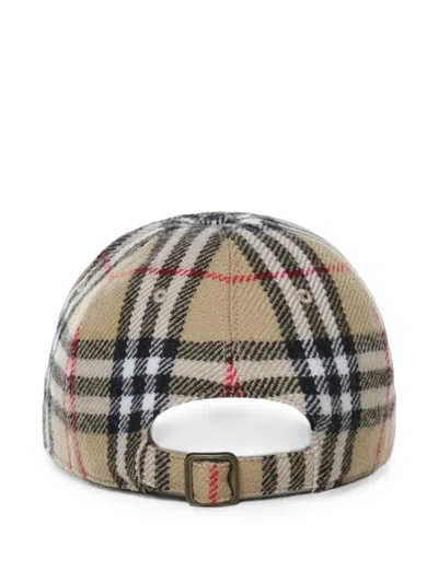CHECK WOOL BASEBALL CAP