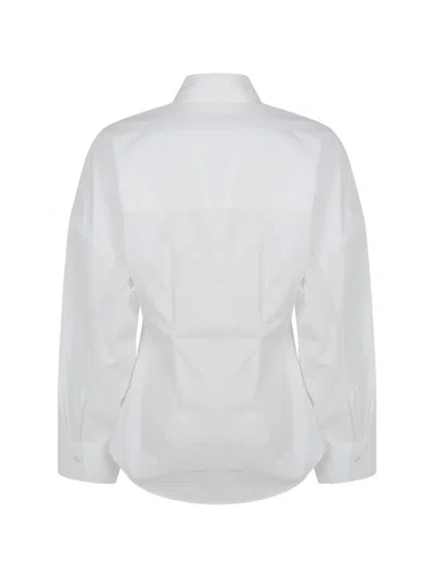 Rohe Drop-shoulder Button-up Shirt In White