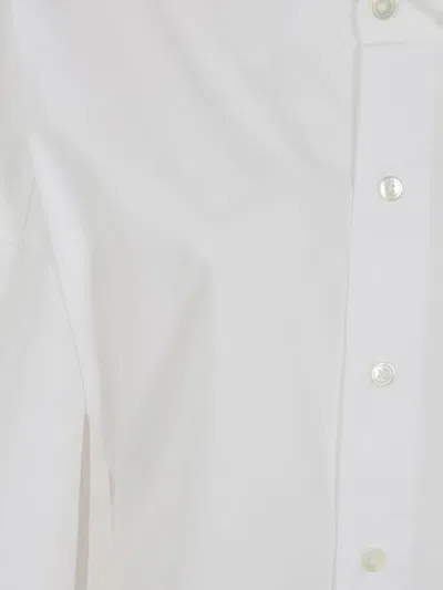 Rohe Drop-shoulder Button-up Shirt In White