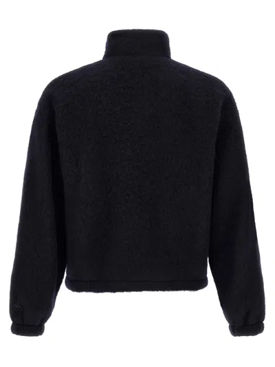 Jil Sander Wool Blend Sweatshirt In Blue
