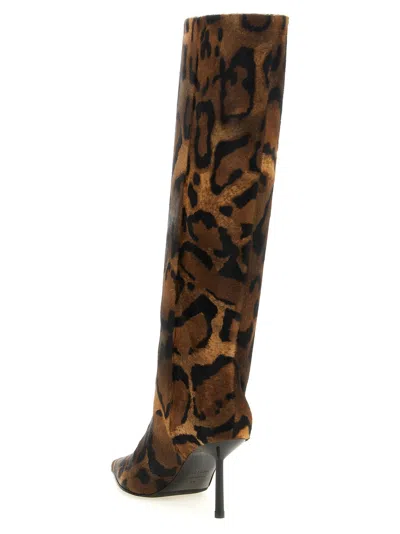 Le Silla Leopard-print Calf Boot In Multi