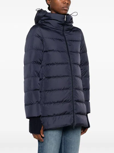Herno Quilted Down Down Jacket In Blue
