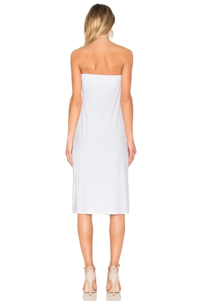 Shop Bobi Tie Front Dress In White