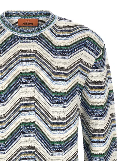 Missoni Geometric Zigzag Pattern Sweater In Multi