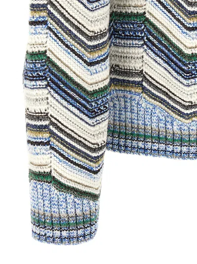 Missoni Geometric Zigzag Pattern Sweater In Multi