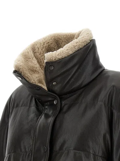 Brunello Cucinelli Down Jacket In Black