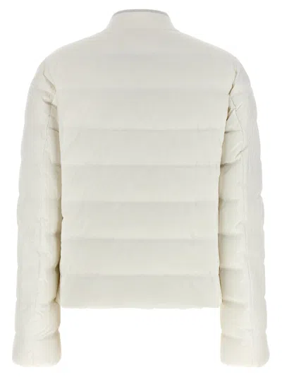 Brunello Cucinelli Quilted Goose Down Down Jacket In Neutral