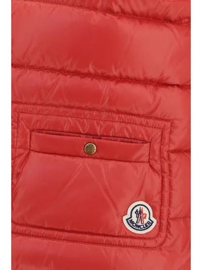 Moncler Multicolor Polyamide Shell Jacket In Red