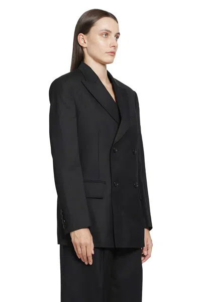 Junya Watanabe Double Breasted Blazer In Black