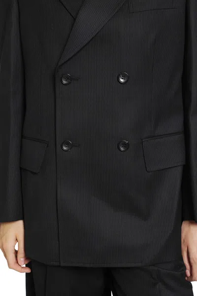 Junya Watanabe Double Breasted Blazer In Black