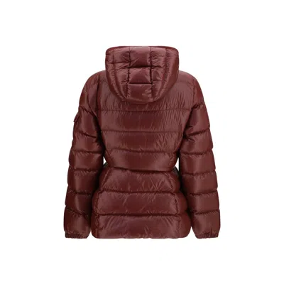 Moncler Barante Down Jacket In Burgundy