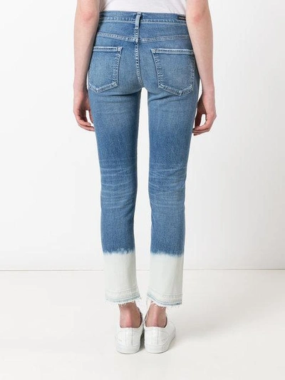 Shop Citizens Of Humanity Patch Detail Jeans In Blue