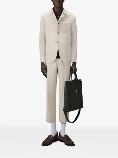 Thom Browne Patch-pocket Dinner Jacket In Neutral