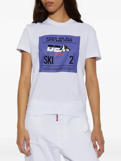 Dsquared2 Graphic-print T-shirt In White