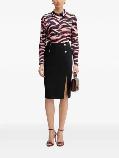 Morgan Printed Buttoned Shirt In Multi