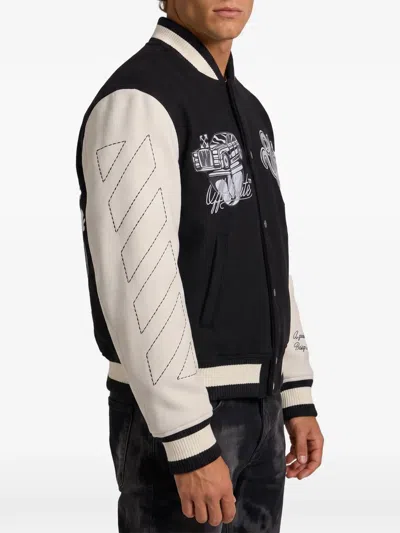 CAT OFF COLLEGE EMBROIDERED JACKET
