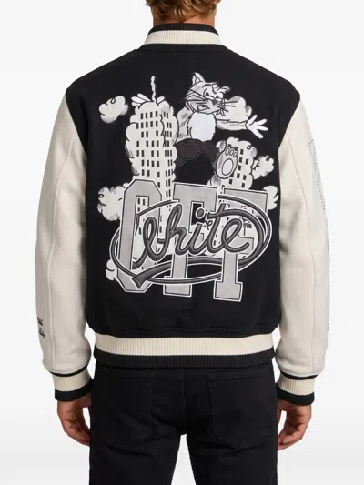 CAT OFF COLLEGE EMBROIDERED JACKET