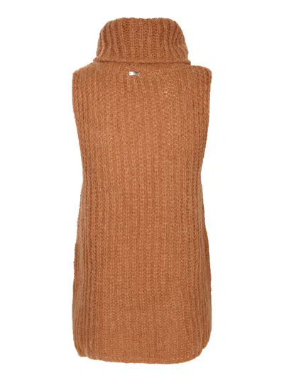 Herno Sleeveless Turtleneck Sweater In Pattern
