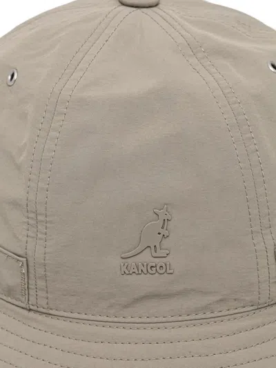 Kangol Logo-patch Drawstring Bucket Hat In Pink