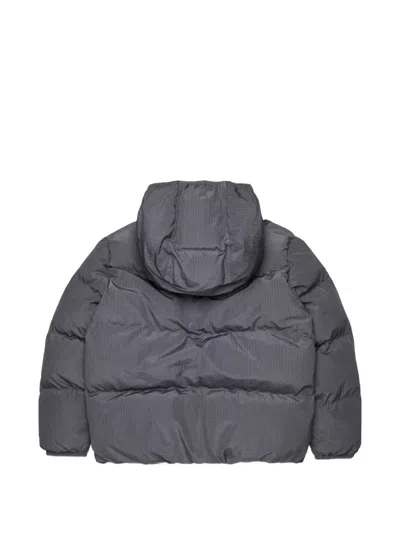 Dsquared2 로고 프린트 퀼팅 재킷 In 그레이