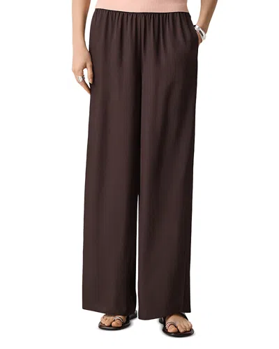 Theory Vented Pull-on Pant In Washed Twill In Brown