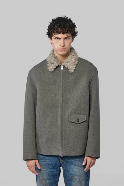 Our Legacy Wool Blend Single Breasted Coat In Grey
