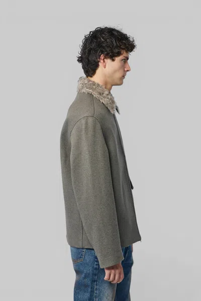 Our Legacy Wool Blend Single Breasted Coat In Grey