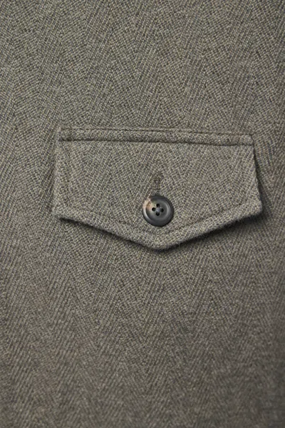 Our Legacy Wool Blend Single Breasted Coat In Grey