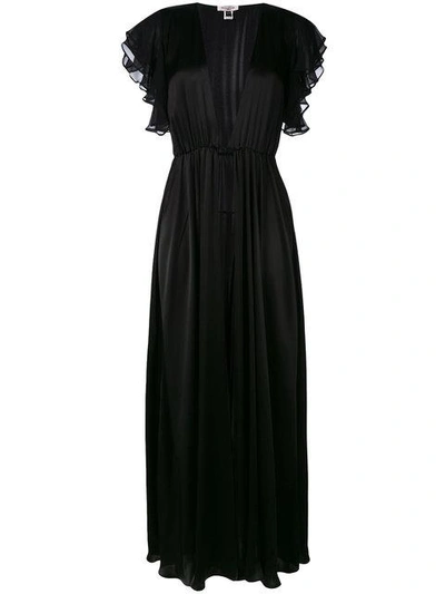 Shop Gilda & Pearl Dahlia Robe In Black