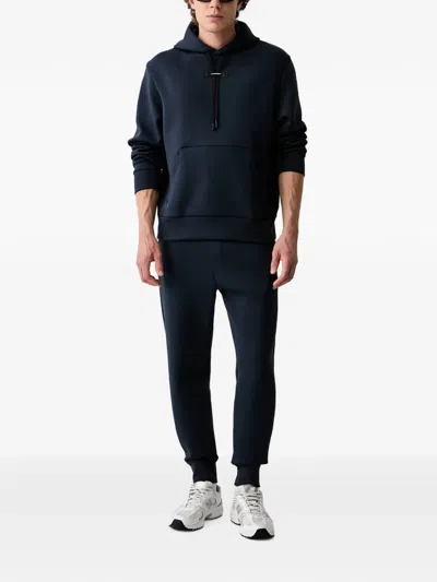 On Focus Tech Logo-print Drawstring Track Pants In Blue