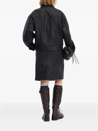 Munthe Vineth Button-up Jacket In Black