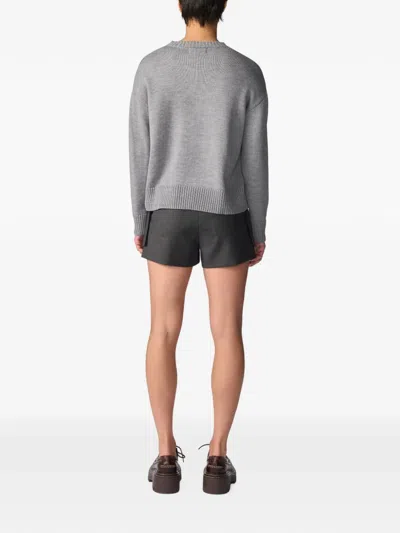 Monse Tailored Jacket-front Shorts In Grey
