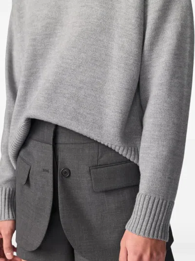 Monse Tailored Jacket-front Shorts In Grey