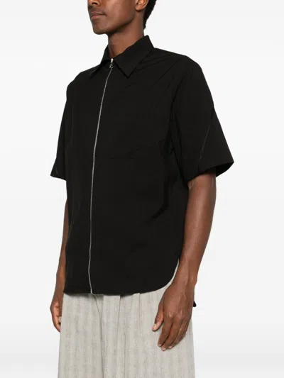 Givenchy Zip-front Shirt In Black