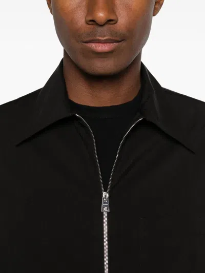 Givenchy Zip-front Shirt In Black