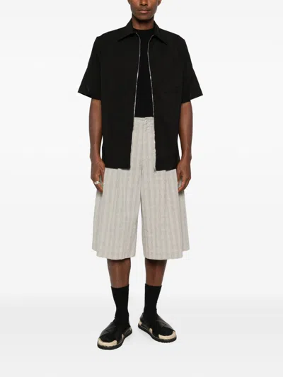 Givenchy Zip-front Shirt In Black